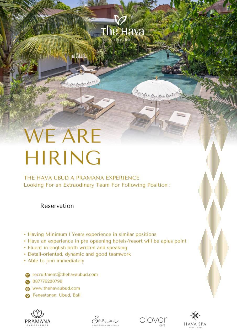 Careers The Hava Ubud A Pramana Experience